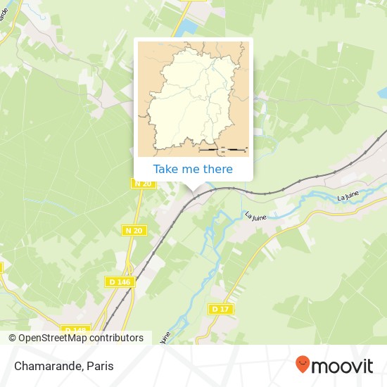 Chamarande map