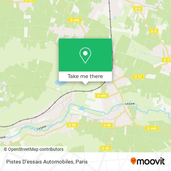 Pistes D'essais Automobiles map