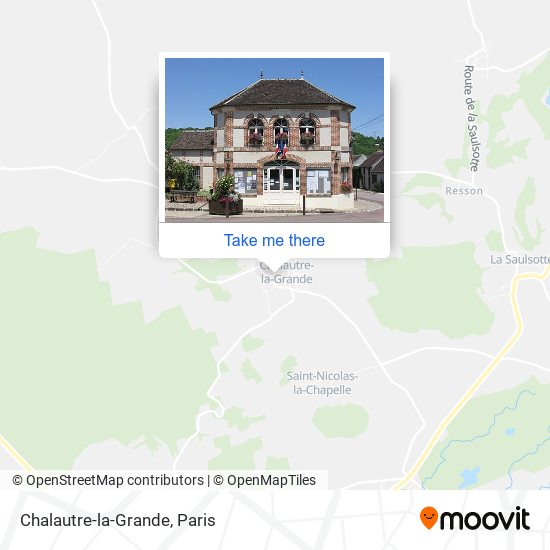 Mapa Chalautre-la-Grande