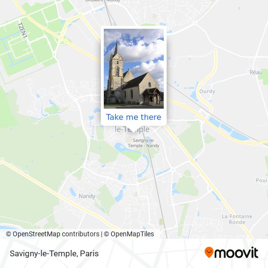 Mapa Savigny-le-Temple