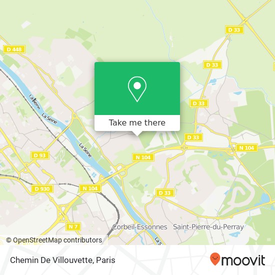 Chemin De Villouvette map