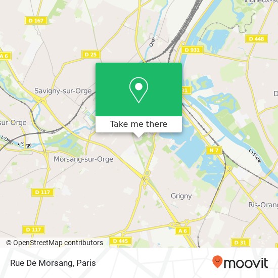 Mapa Rue De Morsang