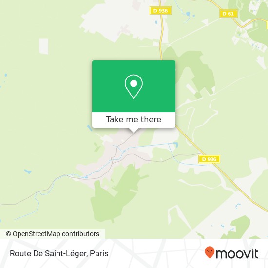 Mapa Route De Saint-Léger