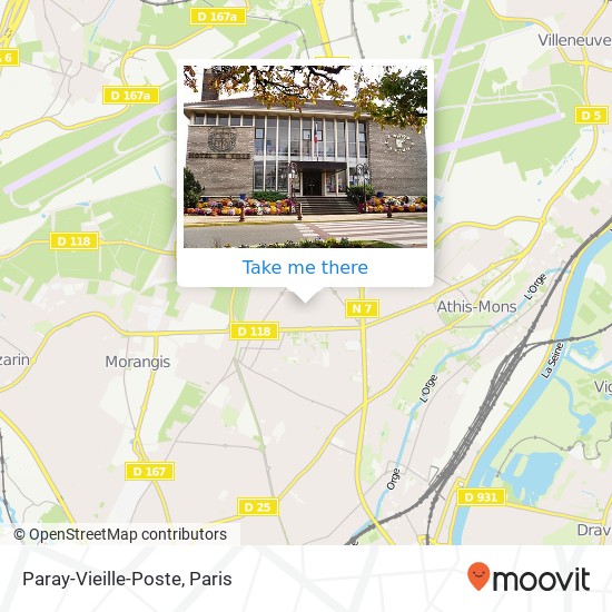 Paray-Vieille-Poste map