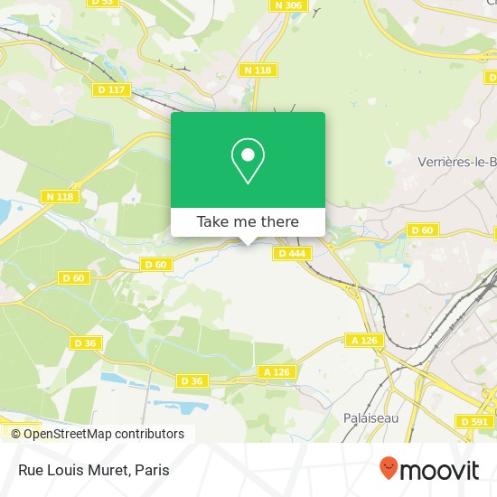 Mapa Rue Louis Muret