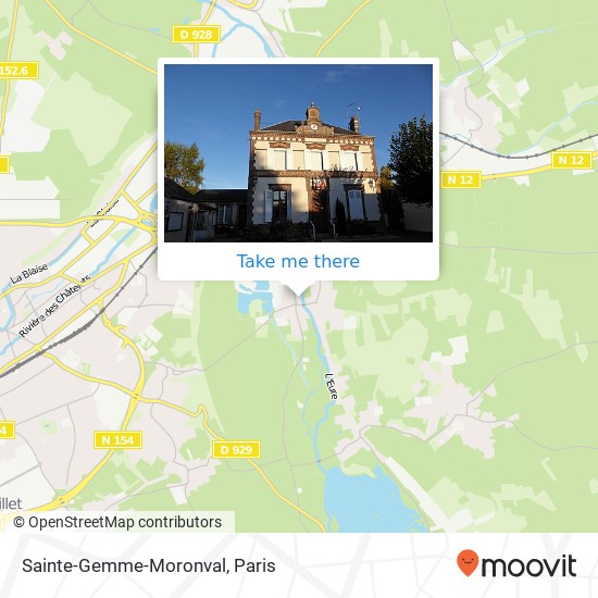 Mapa Sainte-Gemme-Moronval