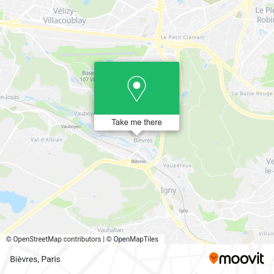 Mapa Bièvres
