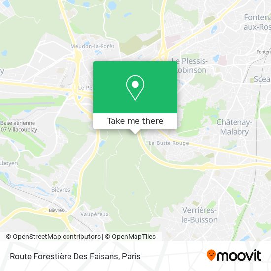 Route Forestière Des Faisans map