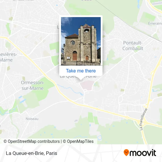 La Queue-en-Brie map