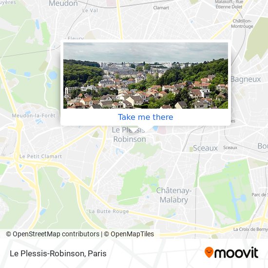 Mapa Le Plessis-Robinson