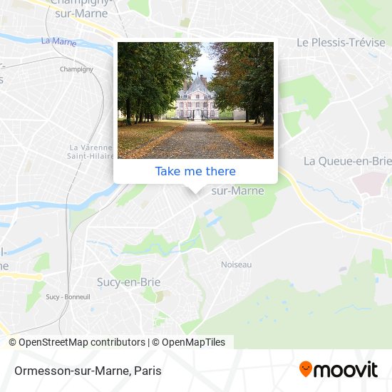 Mapa Ormesson-sur-Marne