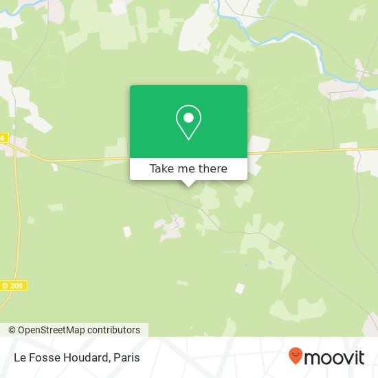 Le Fosse Houdard map