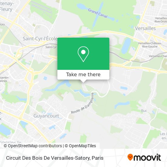 Mapa Circuit Des Bois De Versailles-Satory