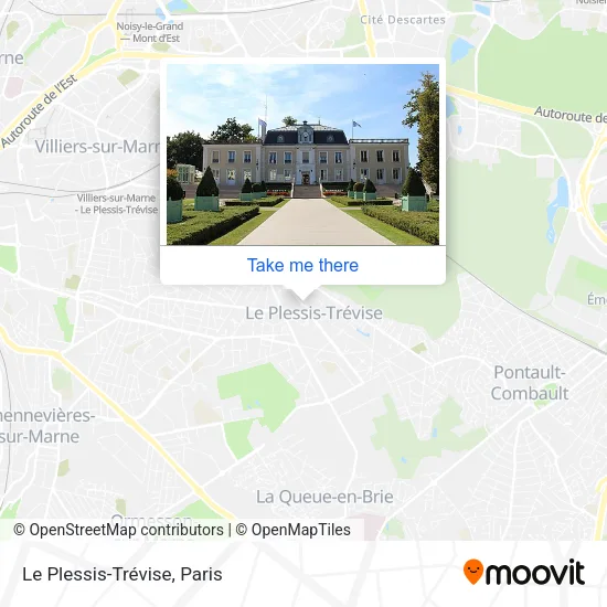 Le Plessis-Trévise map