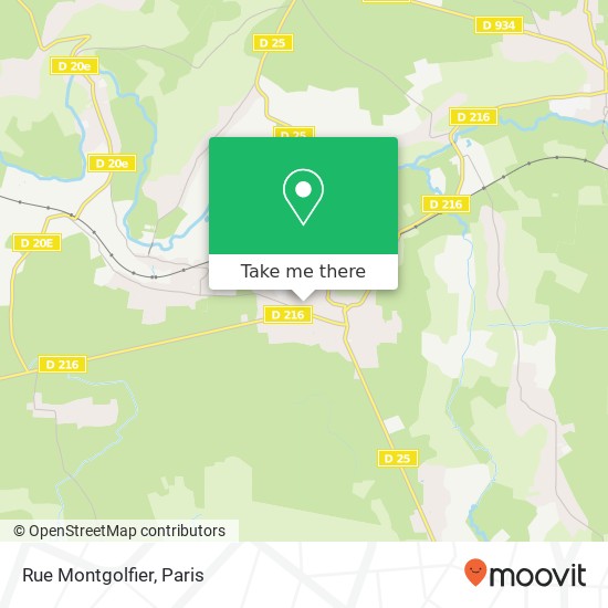 Mapa Rue Montgolfier