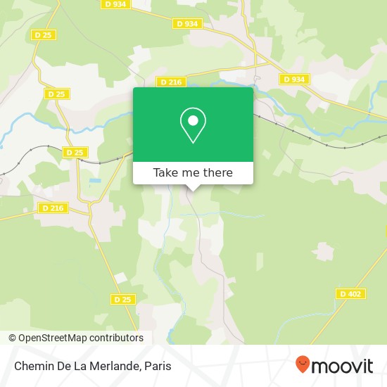 Chemin De La Merlande map