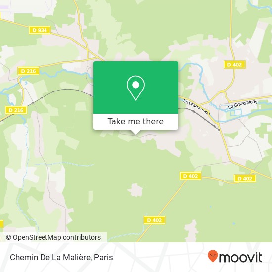 Chemin De La Malière map