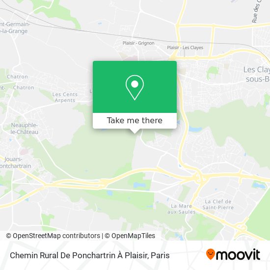 Chemin Rural De Ponchartrin À Plaisir map