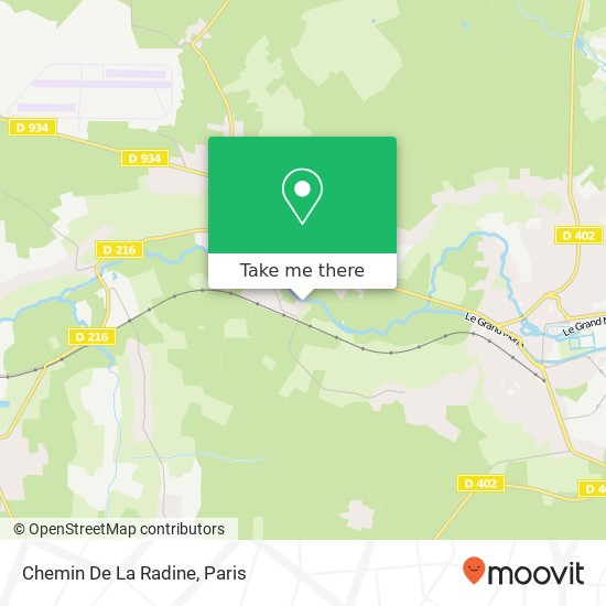 Mapa Chemin De La Radine