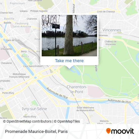 Promenade Maurice-Boitel map