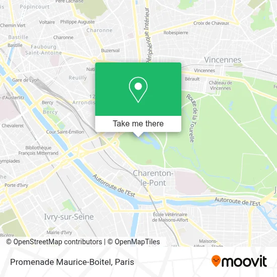 Promenade Maurice-Boitel map