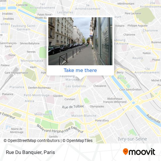 Mapa Rue Du Banquier