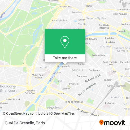 Quai De Grenelle map