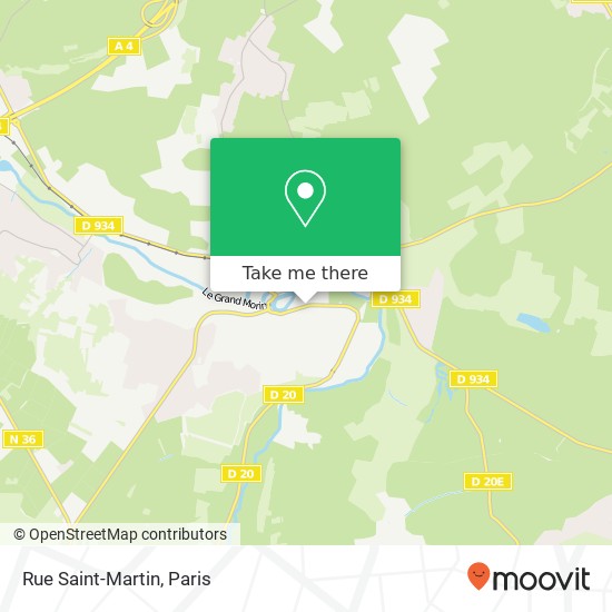 Mapa Rue Saint-Martin