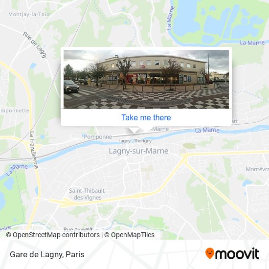 Gare de Lagny map
