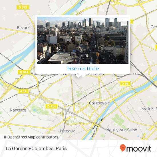 Mapa La Garenne-Colombes