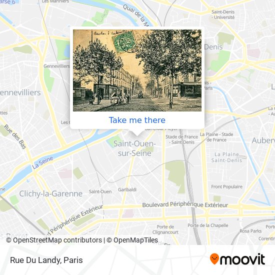 Rue Du Landy map