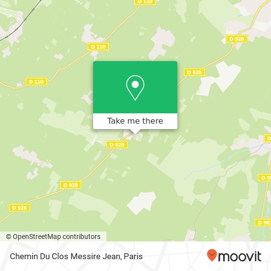 Chemin Du Clos Messire Jean map