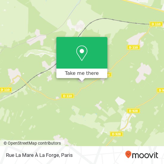 Mapa Rue La Mare À La Forge