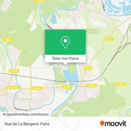 Mapa Rue De La Bergerie