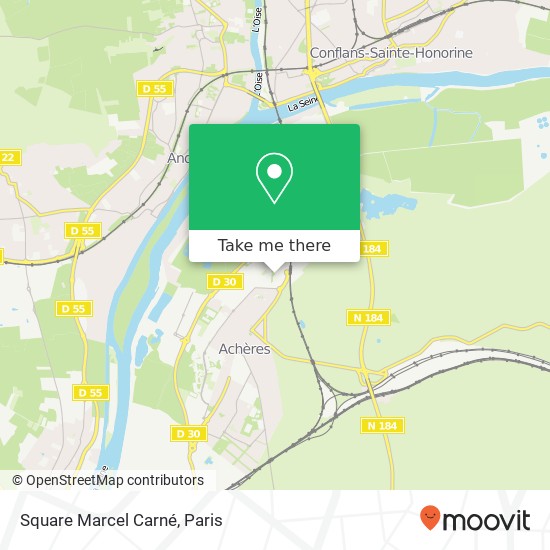 Square Marcel Carné map