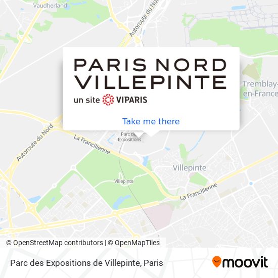 Parc des Expositions de Villepinte map