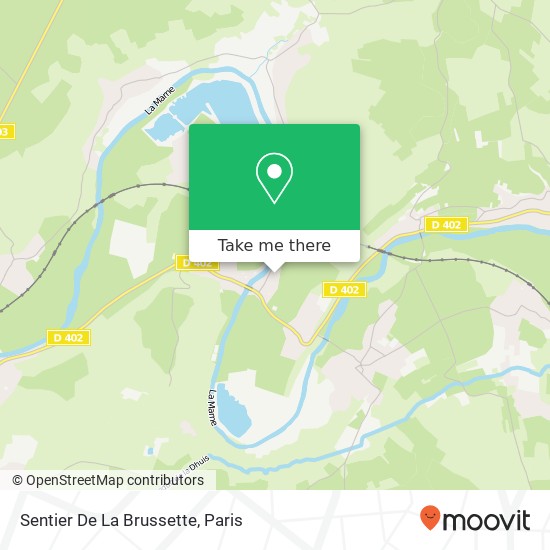 Mapa Sentier De La Brussette