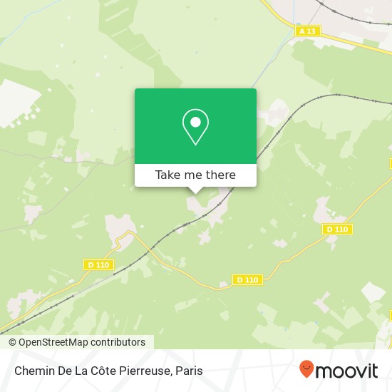 Mapa Chemin De La Côte Pierreuse