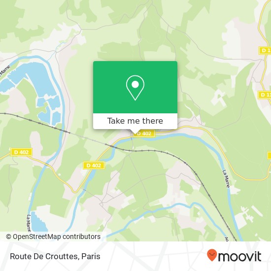 Route De Crouttes map