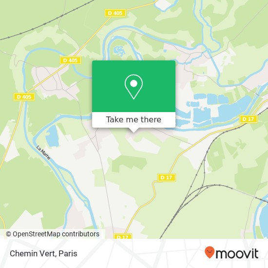 Chemin Vert map