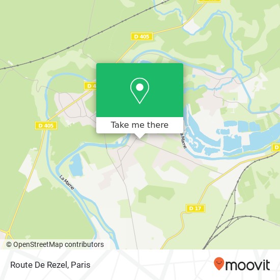 Mapa Route De Rezel