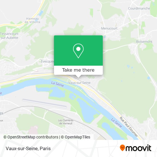 Mapa Vaux-sur-Seine