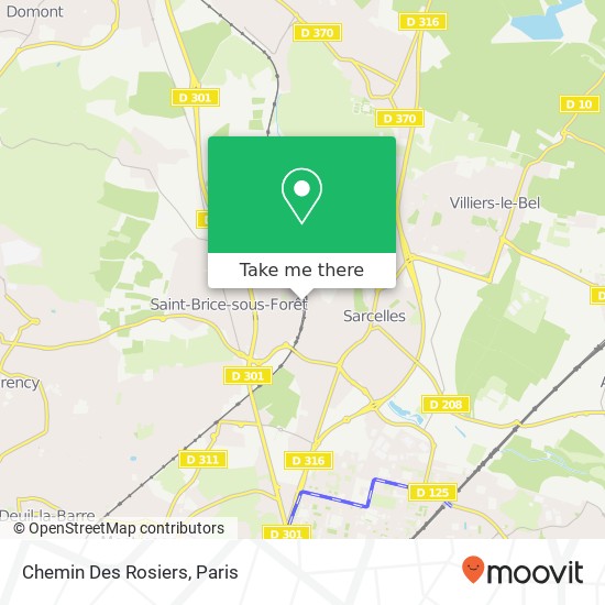 Chemin Des Rosiers map