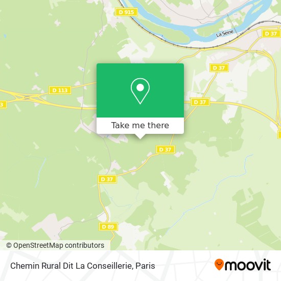 Mapa Chemin Rural Dit La Conseillerie