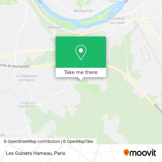 Mapa Les Guinets Hameau