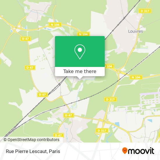 Mapa Rue Pierre Lescaut