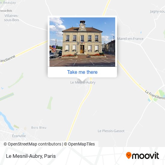 Mapa Le Mesnil-Aubry