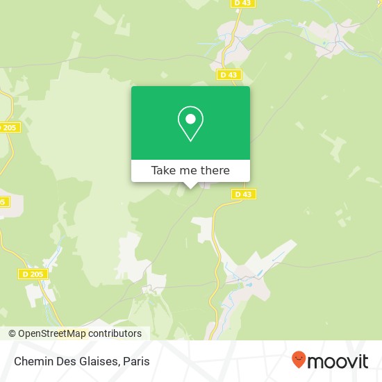 Mapa Chemin Des Glaises