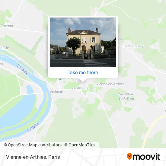 Vienne-en-Arthies map