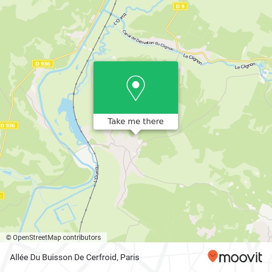 Mapa Allée Du Buisson De Cerfroid